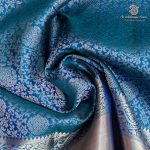 Pure Silk Sarees - Dual Shade Peacock Blue SASPS37557 - Image 2