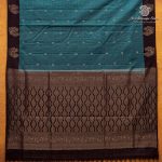 Pure Soft Silk Saree - Cadet Blue SASPS0037563 - Image 4