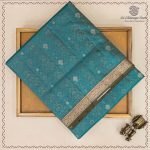 Pure Soft Silk Saree - Dual Shade Medium Aquamarine SASPS0037565 - Image 5