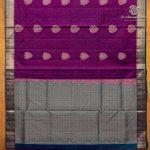 Pure Soft Silk Saree -  Dual Shade Dark Majenta SASPS0037574 - Image 4
