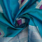Pure Soft Silk Saree - Dual Shade Capri Blue SASPS0037579 - Image 2