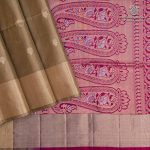 Pure Soft Silk Saree -  Dark Beige SASPS0037581