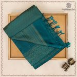 Pure Soft Silk Saree - Teal Green SASPS0037586 - Image 5