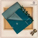 Pure Soft Silk Saree -  Dual Shade Peacock Green SASPS0037590 - Image 5