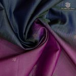 Pure Soft Silk Saree - Dual Shade Blue with Green SASPS0037592 - Image 2