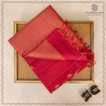 Pure Soft Silk Saree - Dual Shade Orange with Pink SASPS0037595 - Image 5