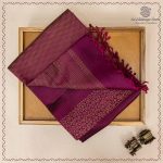 Pure Soft Silk Saree -  Grape Purple SASPS0037596 - Image 5