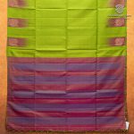 Pure Soft Silk Saree -  Pea Green SASPS0037598 - Image 4