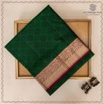 Pure Soft Silk Saree -  Emerald Green SASPS0037608 - Image 5
