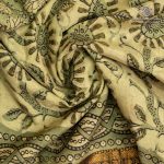 Vegan Ajrakh Saree - Pastel Green SASVS37609 - Image 2