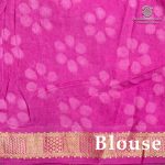 Vegan Ajrakh Saree - Light Majenta SASVS37610 - Image 3