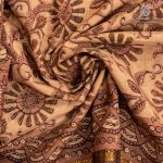 Vegan Ajrakh Saree - Light Brown SASVS37617 - Image 2