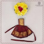4 Inch Amman Pavadai - Maroon SASAP37622