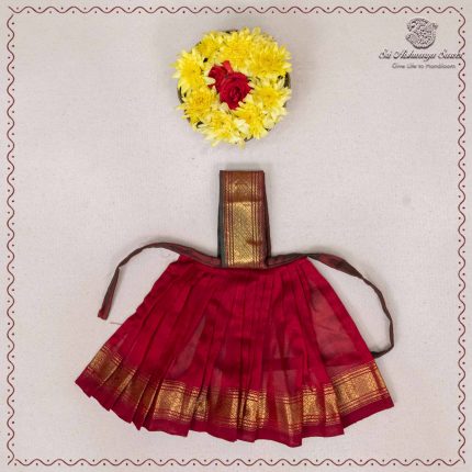 7 Inch Amman Pavadai - Dark Red SASAP37639