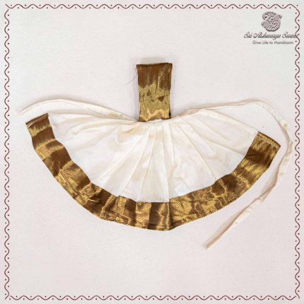 8 Inch Amman Pavadai - Ivory SASAP37692