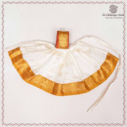 8 Inch Amman Pavadai - Ivory SASAP37694