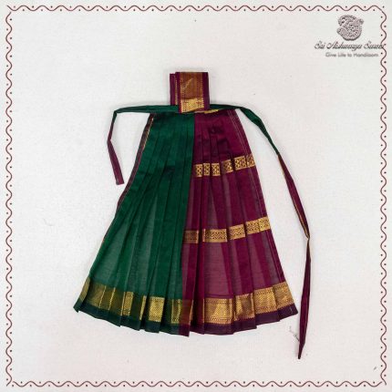 14 Inch Amman Pavadai - Green and Maroon SASAP37735