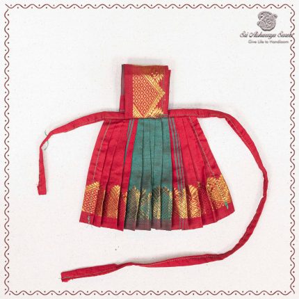 5 Inch Amman Pavadai - Red and green SASAP37753
