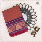 Dance Practice Sarees - Dual Shade Rust with Blue SASDS37821