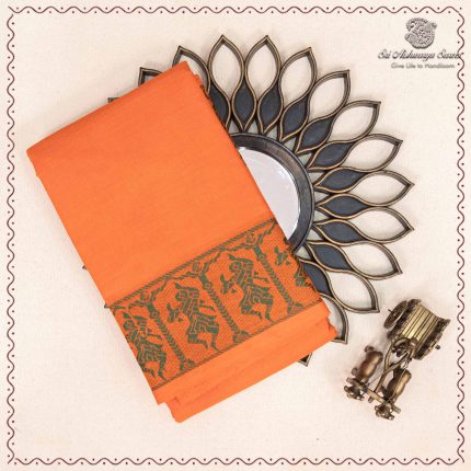 Dance Practice Sarees - Orange SASDS37826