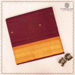 10 Yards Pure Cotton Sarees - Dark Maroon SASTC0037895