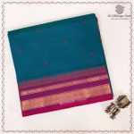 10 Yards Pure Cotton Sarees - Peacock Green SASTC0037896