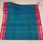 10 Yards Pure Cotton Sarees - Peacock Green SASTC0037896 - Image 3