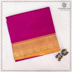 10 Yards Pure Cotton Sarees - Majenta Pink SASTC0037898