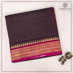 10 Yards Pure Cotton Sarees - Brownish Blue SASTC0037902