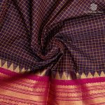 10 Yards Pure Cotton Sarees - Brownish Blue SASTC0037902 - Image 2