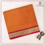 10 Yards Pure Cotton Sarees - Rust SASTC0037903