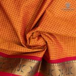 10 Yards Pure Cotton Sarees - Rust SASTC0037903 - Image 2