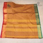 10 Yards Pure Cotton Sarees - Fenugreek SASTC0037904 - Image 3