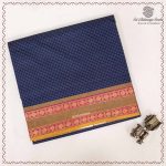 10 Yards Pure Cotton Sarees - Dark Navy Blue SASTC0037905