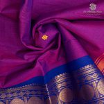 10 Yards Pure Cotton Sarees - Purple SASTC0037906 - Image 2