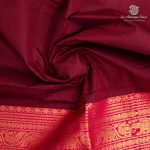 10 Yards Pure Cotton Sarees - Maroon SASTC0037907 - Image 2