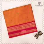 10 Yards Pure Cotton Sarees - Rust Orange SASTC0037908