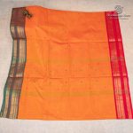 10 Yards Pure Cotton Sarees - Rust Orange SASTC0037908 - Image 3