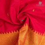 10 Yards Pure Cotton Sarees - Red SASTC0037909 - Image 2
