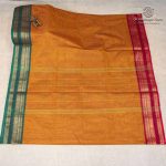 10 Yards Pure Cotton Sarees - Fenugreek SASTC0037911 - Image 3