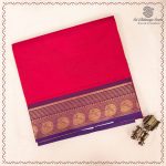 10 Yards Pure Cotton Sarees - Rani Pink SASTC0037913