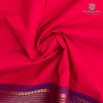 10 Yards Pure Cotton Sarees - Rani Pink SASTC0037913 - Image 2