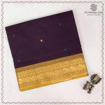 10 Yards Pure Cotton Sarees - Dark Jamun SASTC0037914