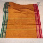 10 Yards Pure Cotton Sarees - Mustard Yellow SASTC0037915 - Image 3