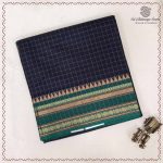 10 Yards Pure Cotton Sarees - Dark Royal Blue SASTC0037916