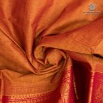 10 Yards Pure Cotton Sarees - Copper SASTC0037922 - Image 2