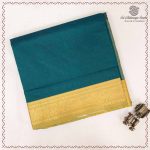 10 Yards Pure Cotton Sarees - Dark Green SASTC0037923