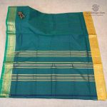 10 Yards Pure Cotton Sarees - Dark Green SASTC0037923 - Image 3