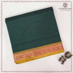 10 Yards Pure Cotton Sarees - Dark Green SASTC0037924