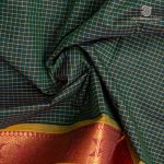 10 Yards Pure Cotton Sarees - Dark Green SASTC0037924 - Image 2